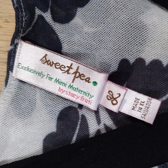 Sweet Pea sleeveless gauzy maternity top size L - Picture 3 of 7